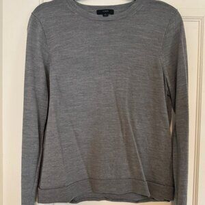 J.Crew Womens Crewneck Sweater Grey Size L Large
